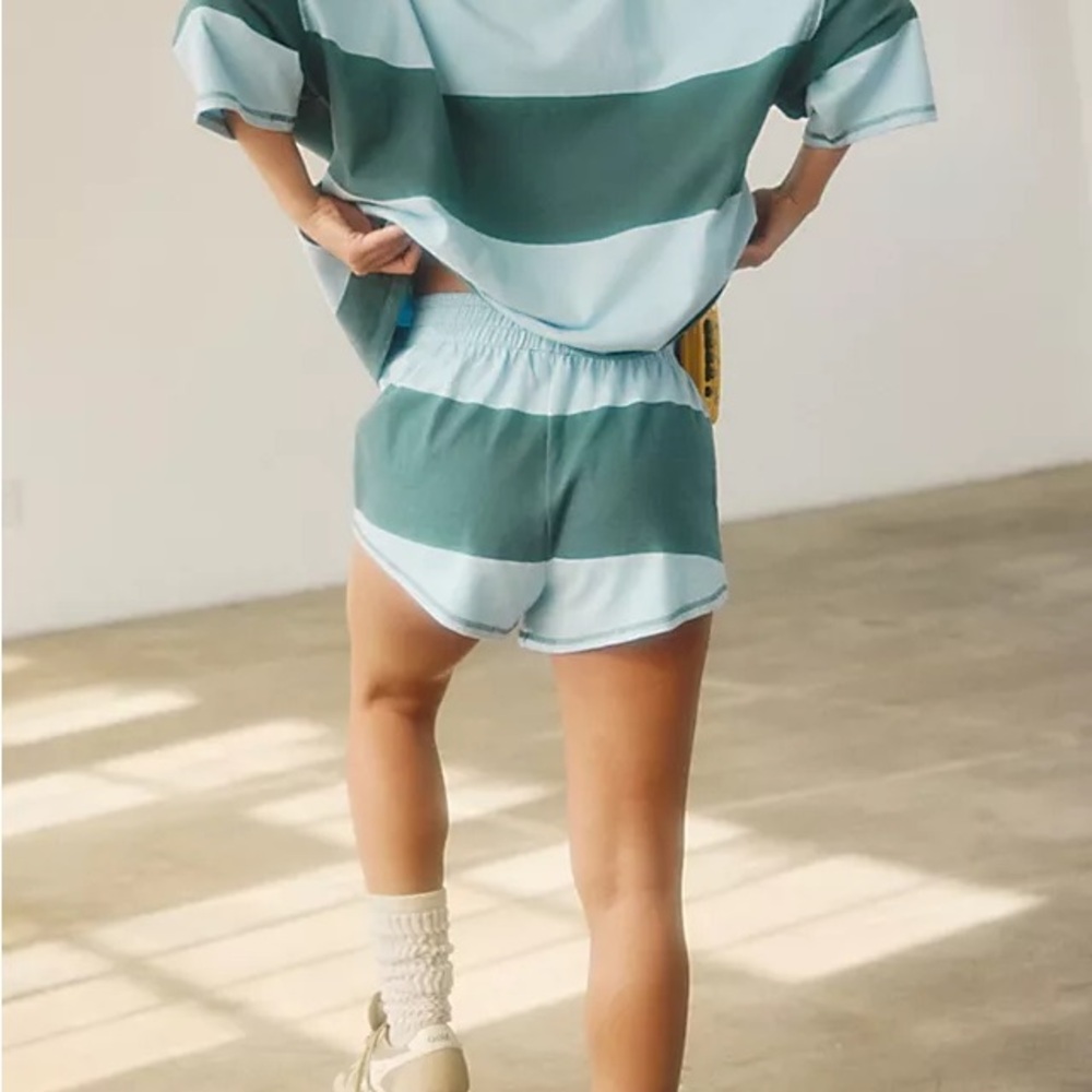 Two-Tone Green Women's Shorts
